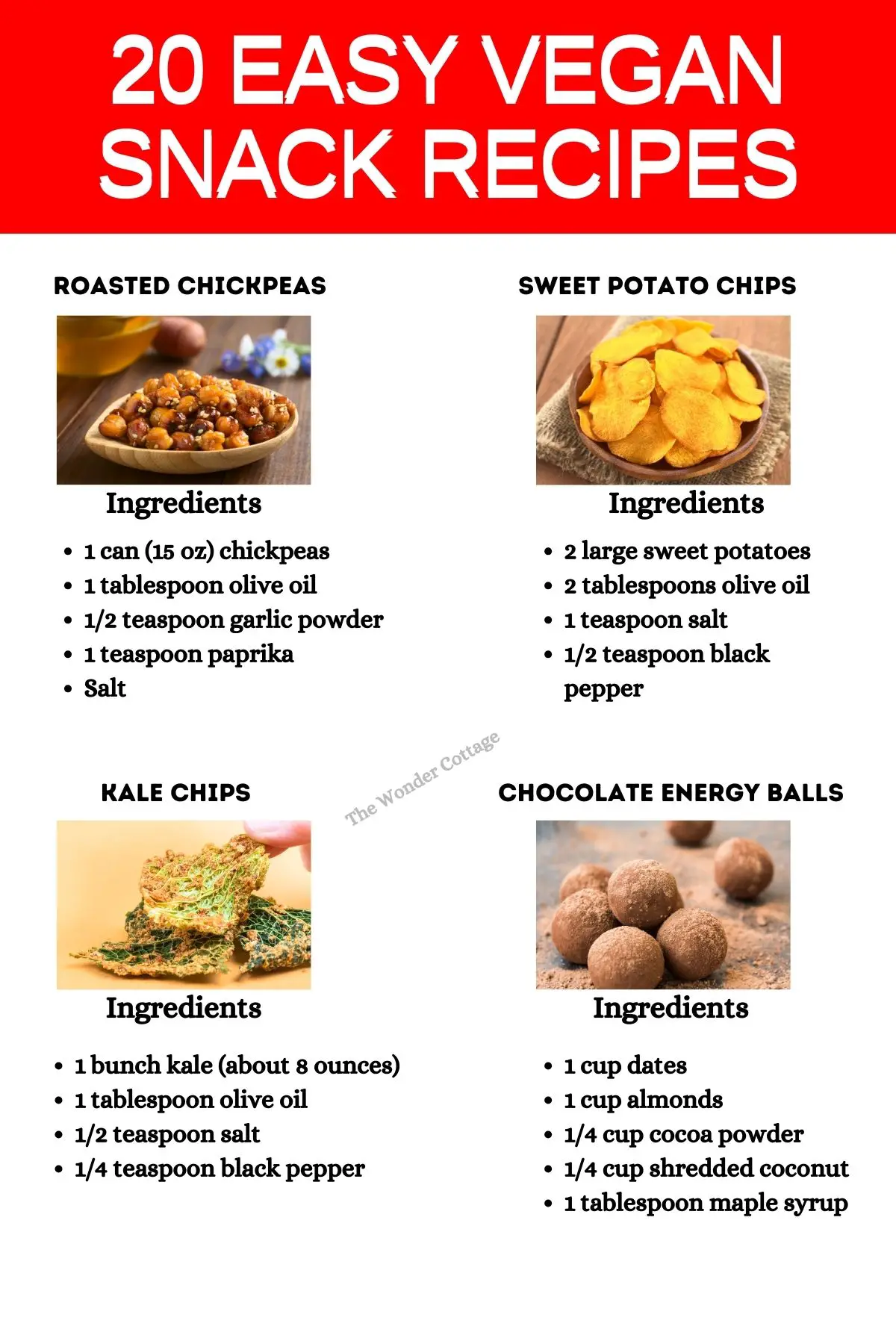 20 Easy Vegan Snack Recipes
