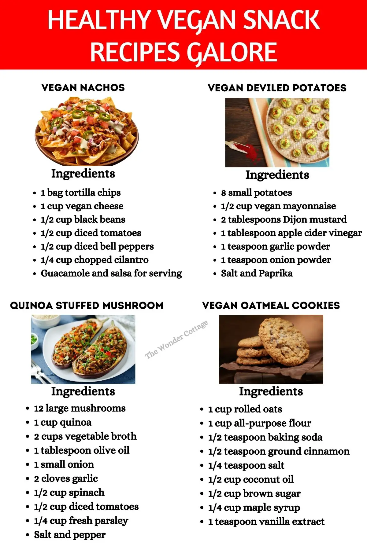 Healthy Vegan Snack Recipes Galore