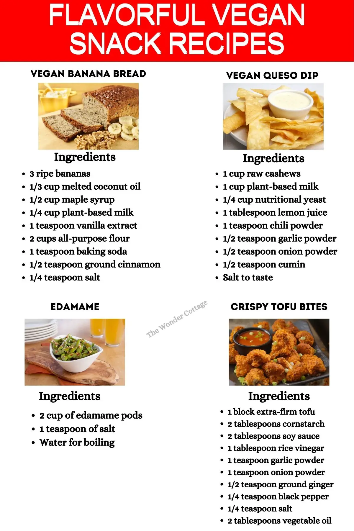 Flavorful Vegan snack Recipes