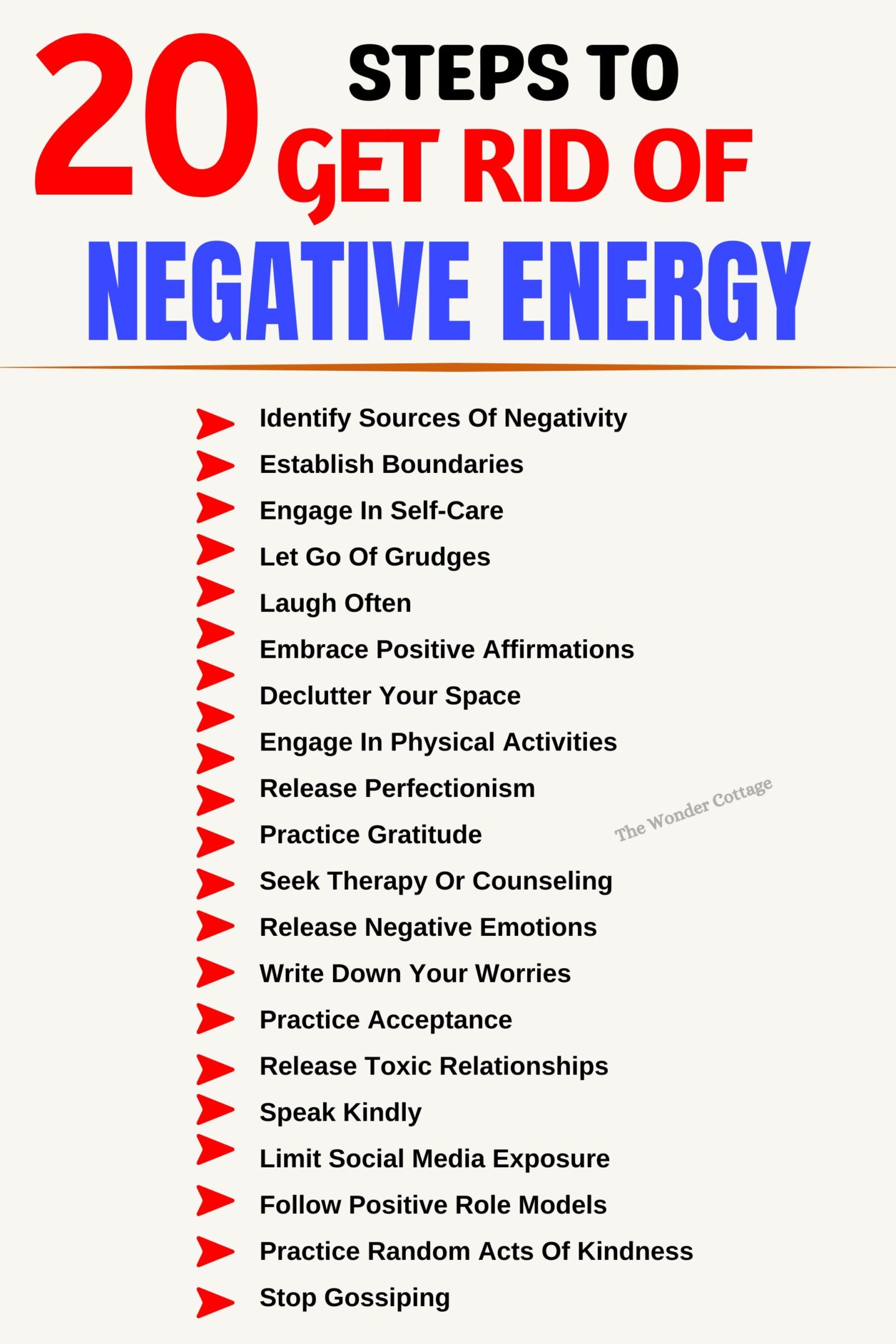 20 Steps To Get Rid Of Negative Energy