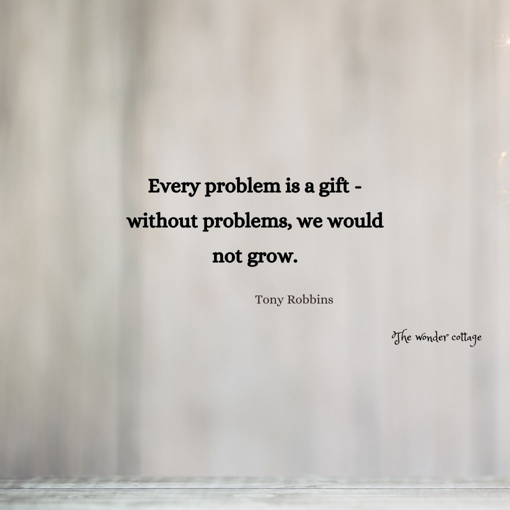 Every problem is a gift - without problems, we would not grow. - Tony Robbins