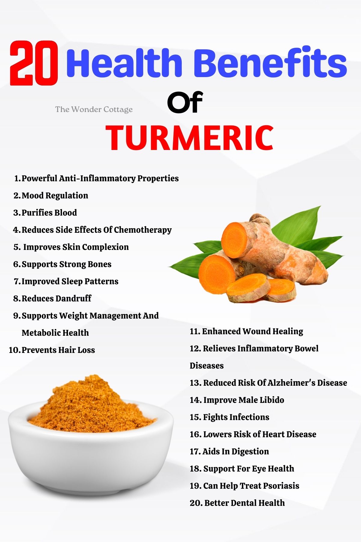 Top 20 Health Benefits Of Turmeric