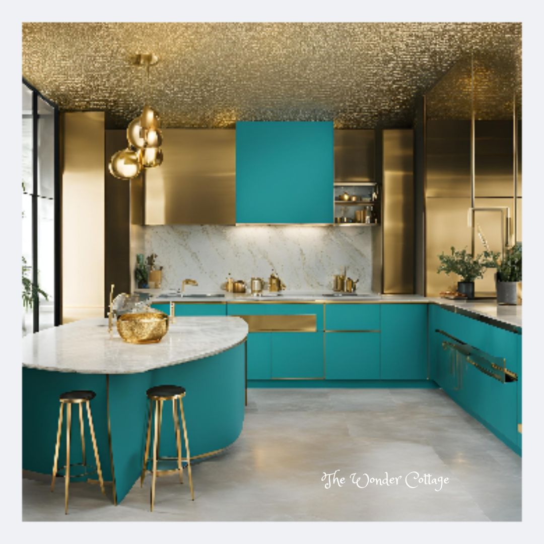 Turquoise And Gold Kitchen Ideas That Will Make You Want To Remodel 5 Turquoise Kitchen Cabinets